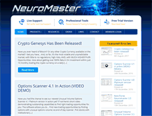 Tablet Screenshot of neuromastersoftware.com